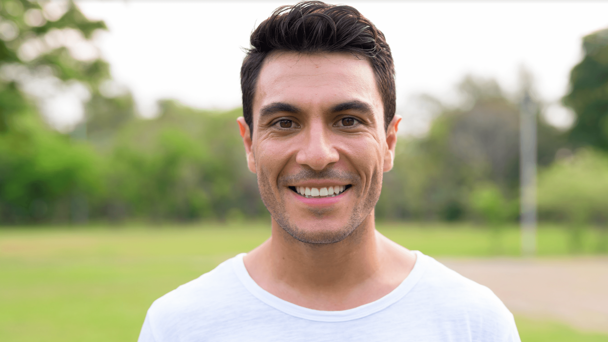 man smiling